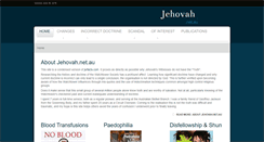 Desktop Screenshot of jehovah.net.au
