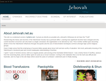 Tablet Screenshot of jehovah.net.au